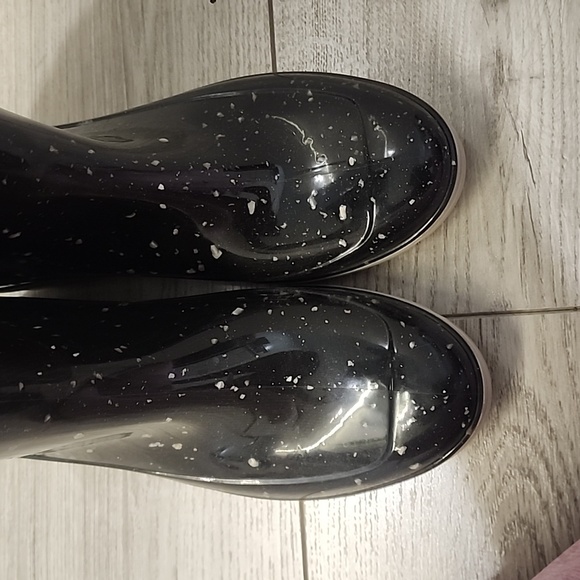 Lemon Jelly Black Speckled Rain Boots | European 39 | Made in Portugal - Picture 7 of 7